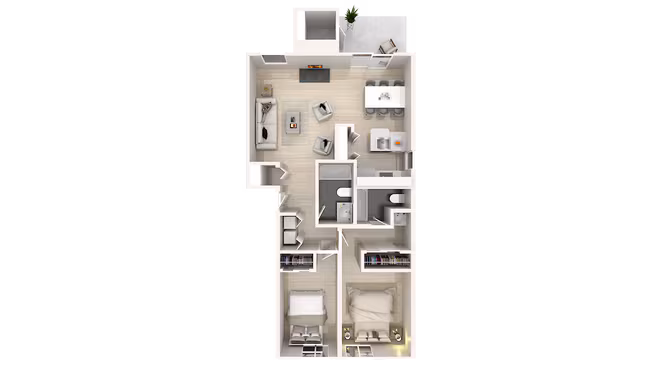 2 x 2 C302 floor plan